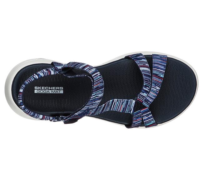 Sandalias de Verano Skechers Mujer - On the GO 600 Azul Marino DIJAC1405